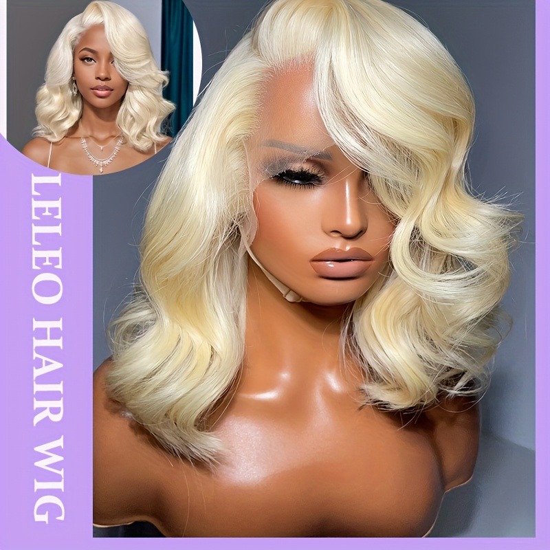 613 Blonde Body Wave Lace Front Wig - 613 Wig Rambut Asli dengan Bagian