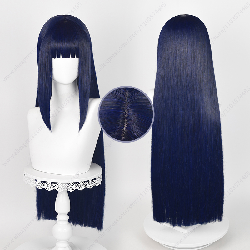 Synthetic Braided Wigs For Black Women - Wig Cosplay Hinata Hyuga Biru Hitam