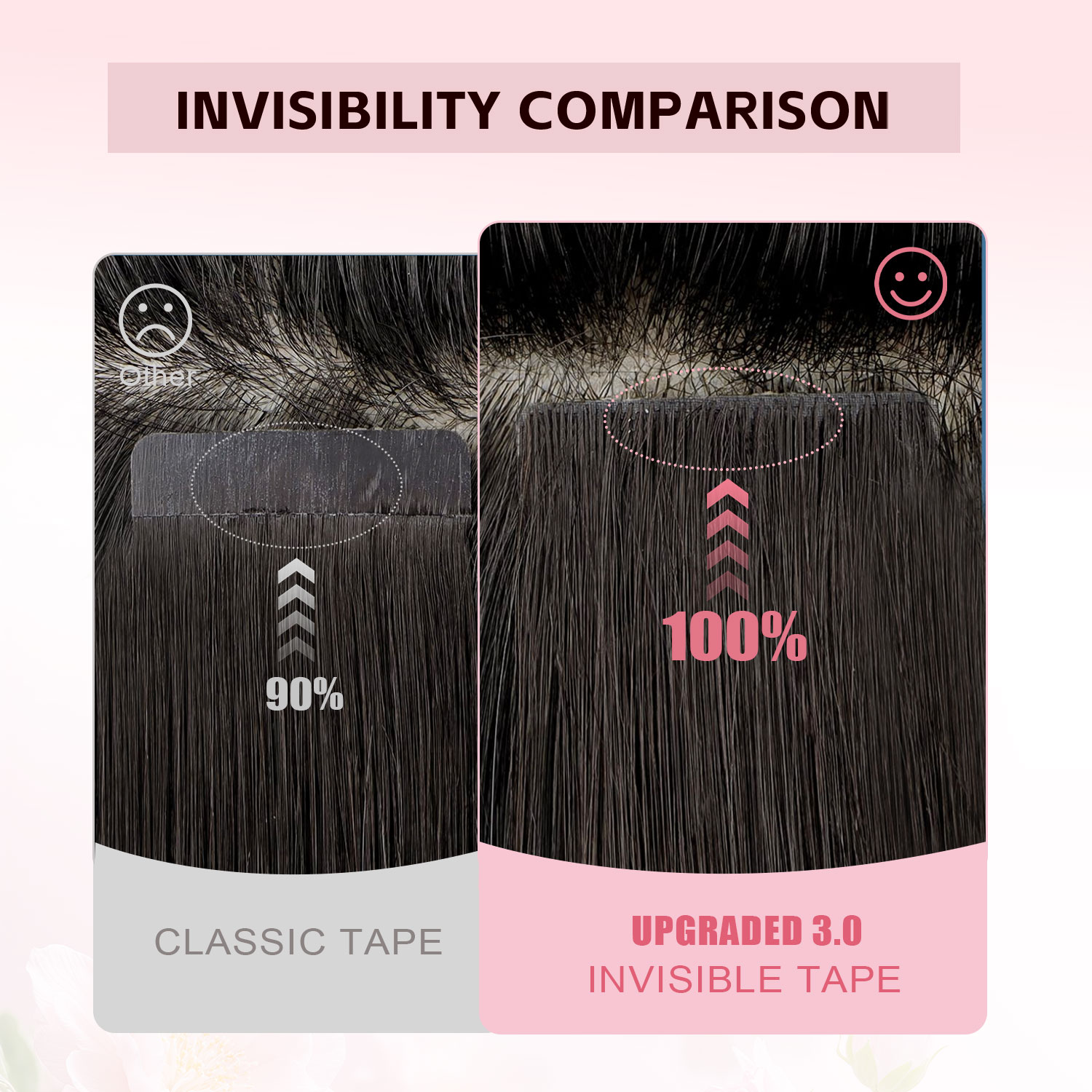 Sweetmet, Ekstensi Rambut deng - Invisible Tape In Extensions Real Hair ulasan dan harga