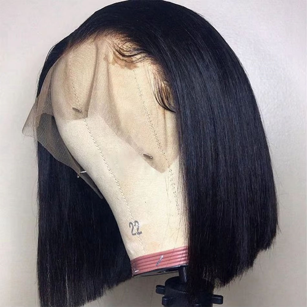 Wig rambut manusia siap pakai  - Pre Parted 13X4 Lace Front Bob Wig ulasan dan harga