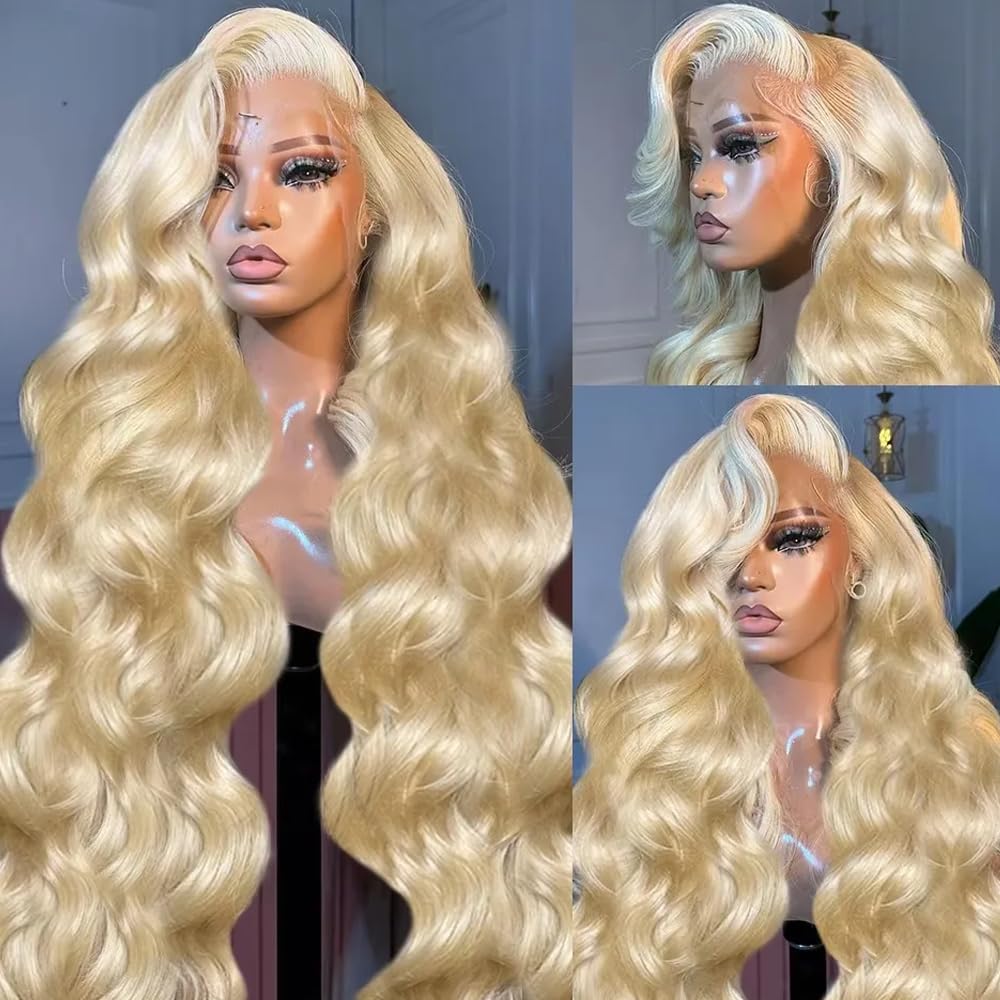 # 613 Wig Rambut Asli Model Ge - 613 Blonde Body Wave Lace Front Wig ulasan dan harga