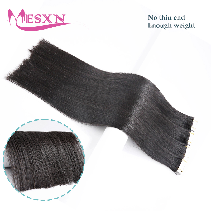 Ekstensi Rambut Manusia Mini T - Invisible Tape In Extensions Real Hair ulasan dan harga