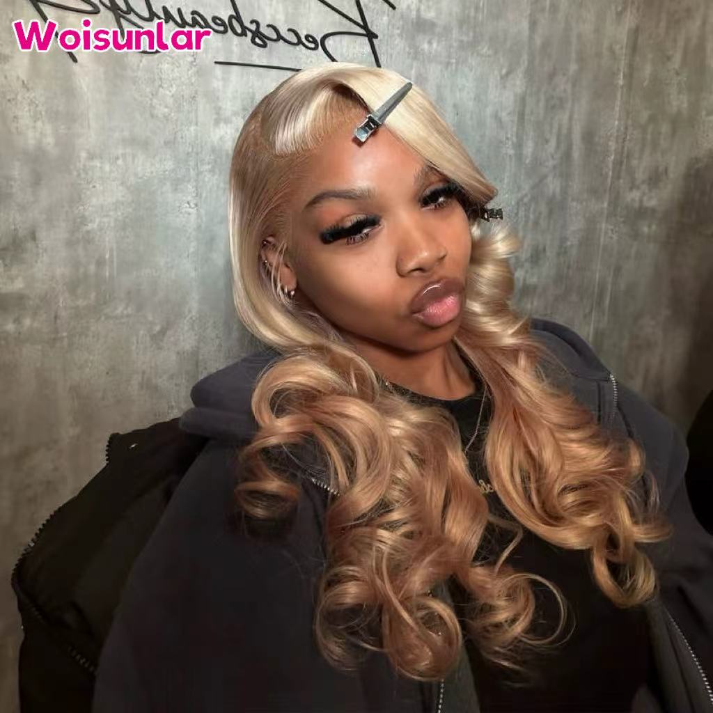 Wig rambut manusia 36 inci Omb - 613 Blonde Body Wave Lace Front Wig ulasan dan harga