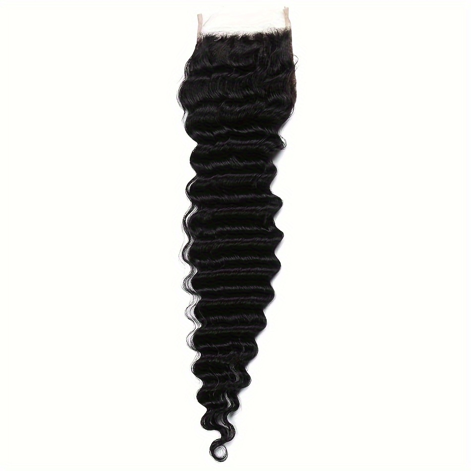 Rambut Brazilian Deep Wave den - Deep Wave 3 Bundles With Closure ulasan dan harga