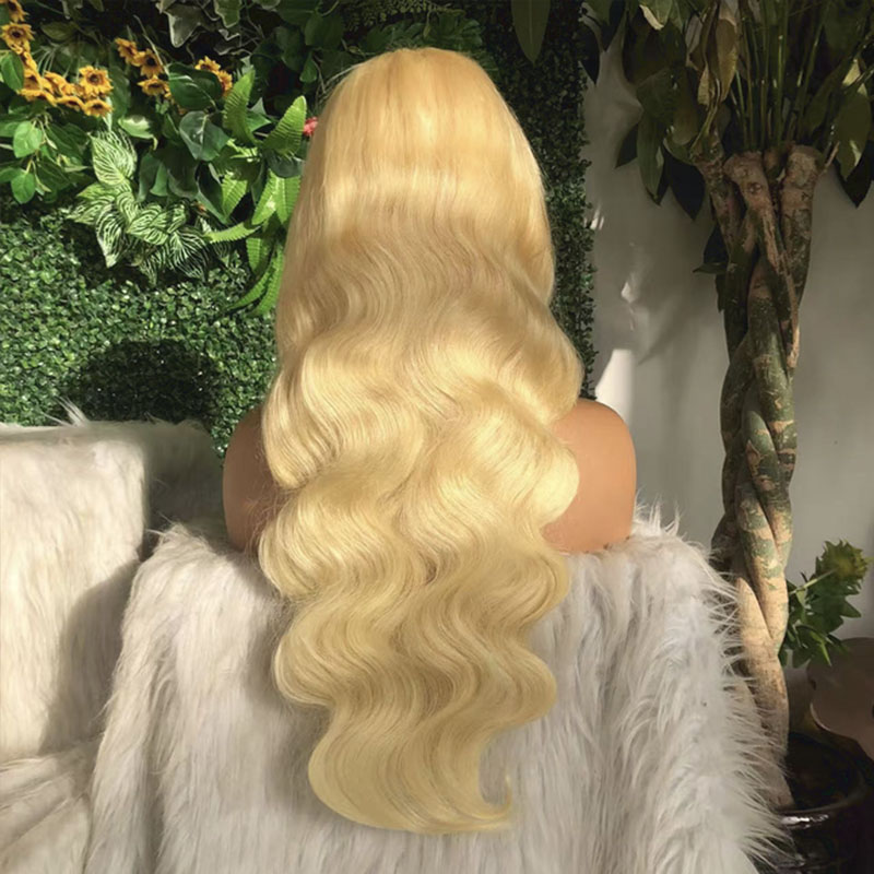 Wig Rambut Asli 613 Lace Front - 613 Blonde Body Wave Lace Front Wig ulasan dan harga