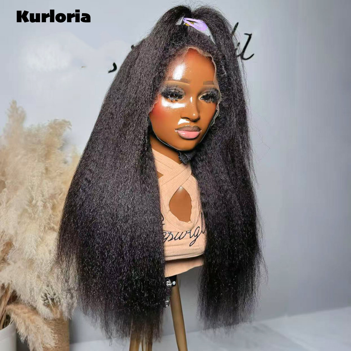 Wig Rambut Asli 100% Warna Hit - Glueless Wear And Go Human Hair Wig ulasan dan harga